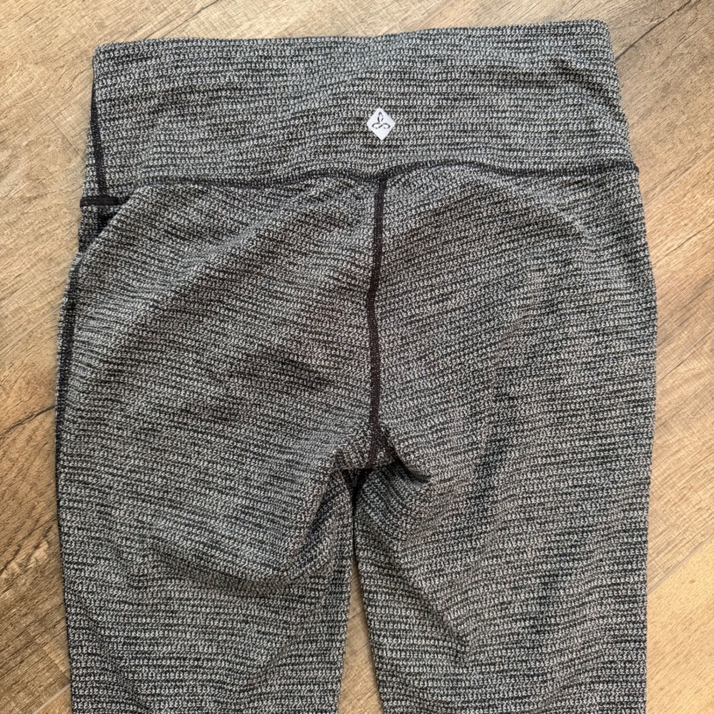 Prana Space Dye Knit Leggings Gray Blue High Rise Yoga Tights Womens S Gorpcore - Picture 5 of 9